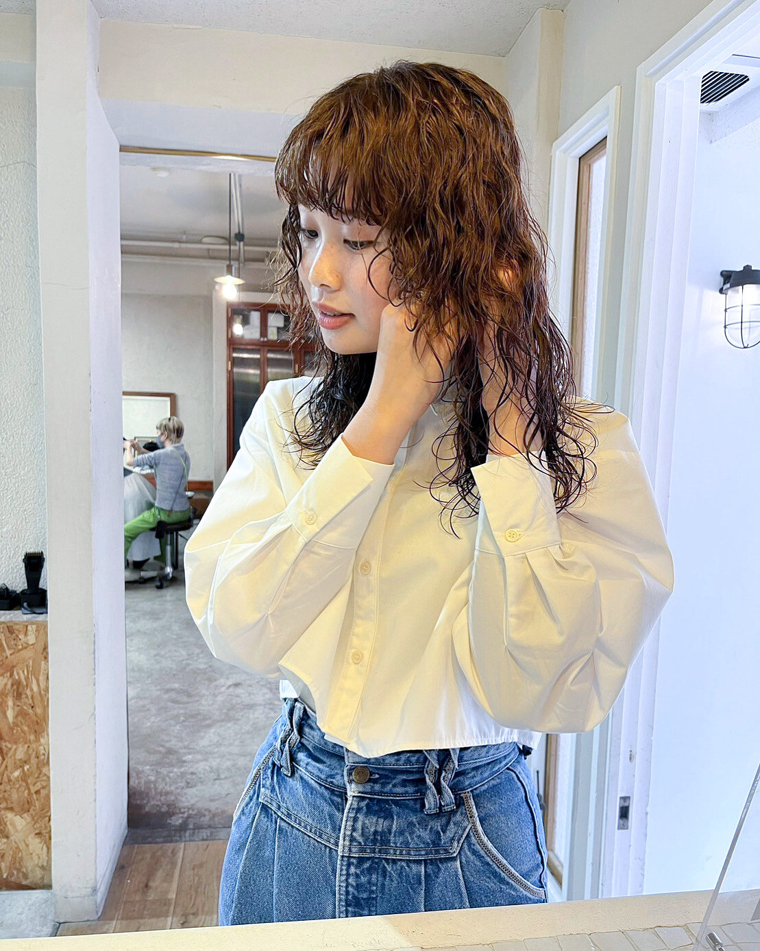 ロング×クリっとパーマ